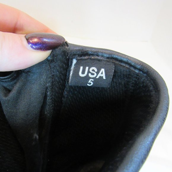 Bilt Black Leather Armor Zip Up Motorcycle Riding Boots US Size 5 NEW - Picture 3 of 9